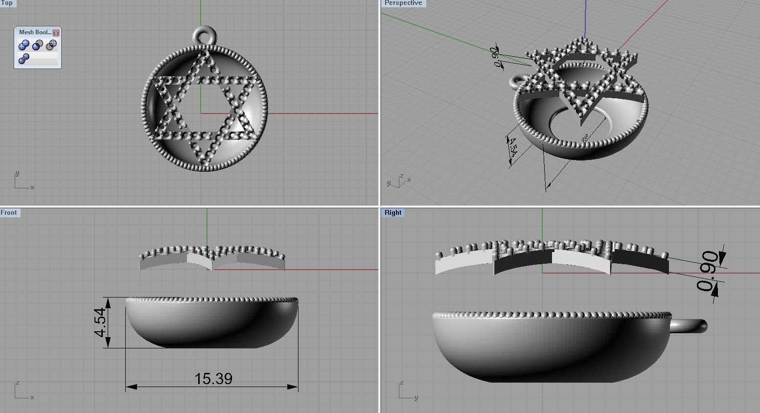 Pendant ready for 3d print 3D print model_7