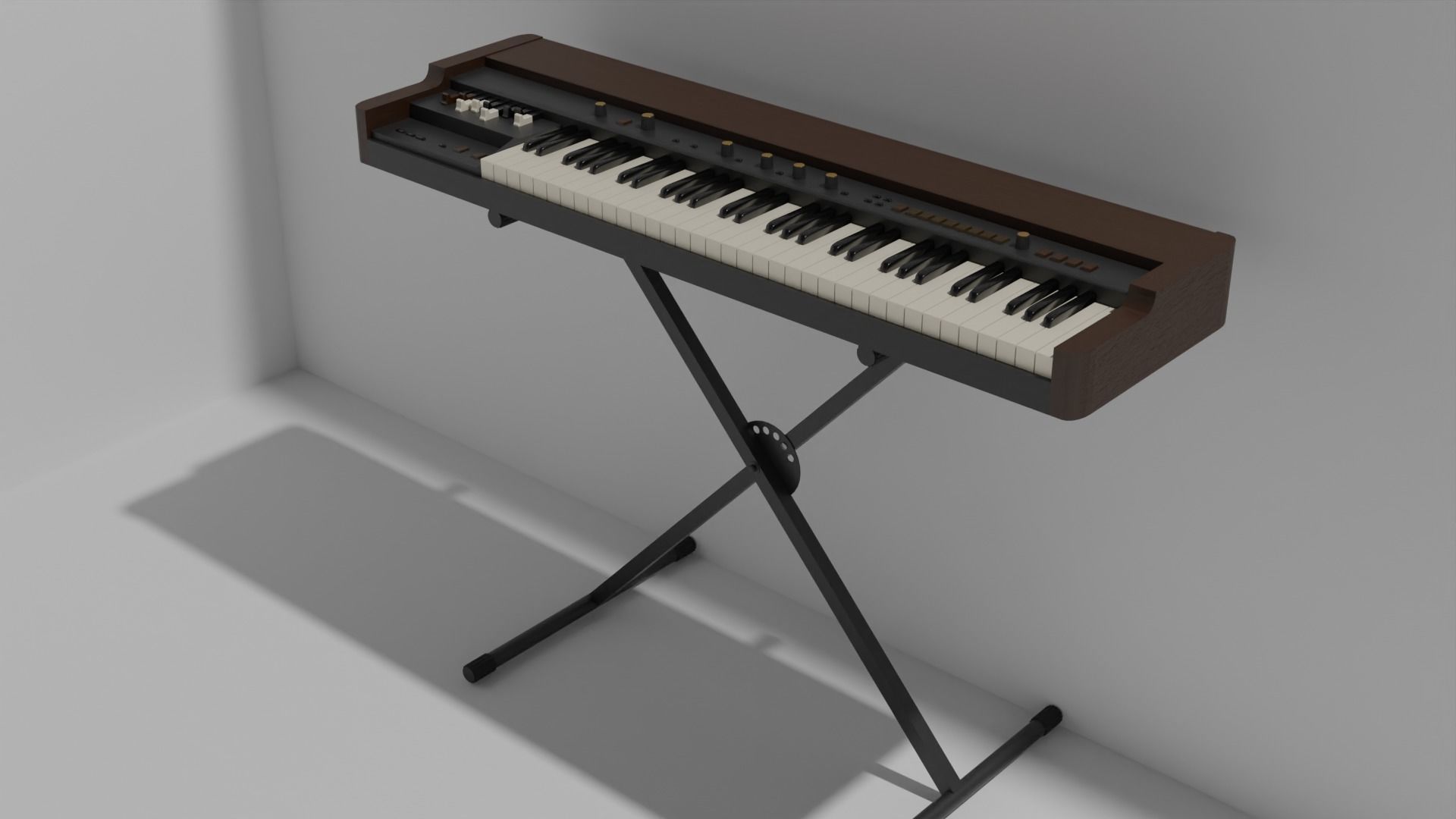 Keyboard Stand 3D model_1