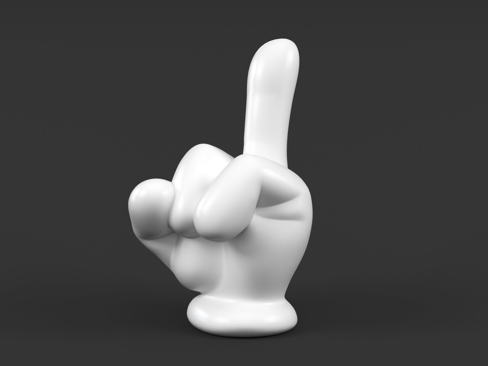Mickey Hand Fuck V2 3D print model_7