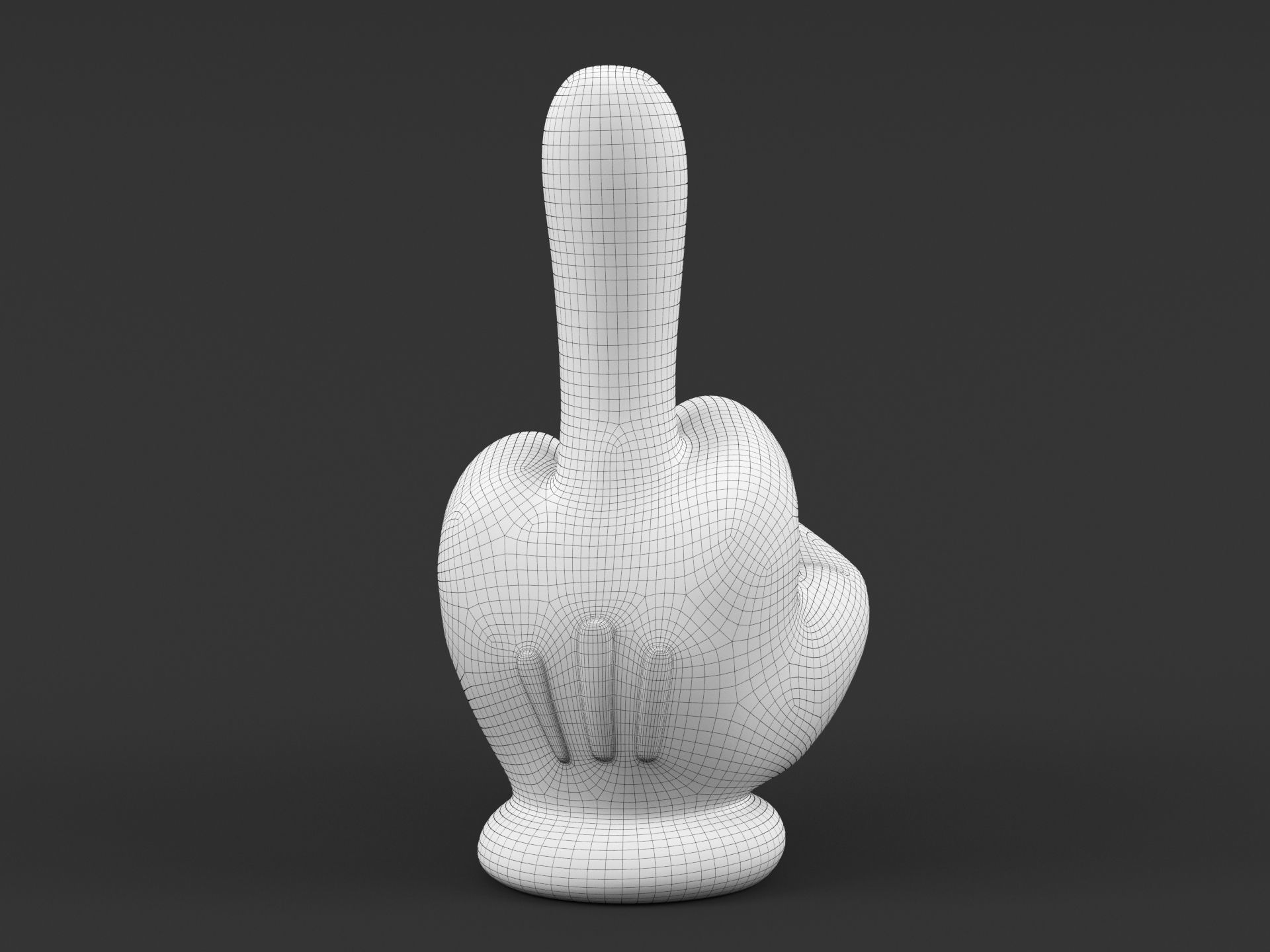 Mickey Hand Fuck V2 3D print model_1