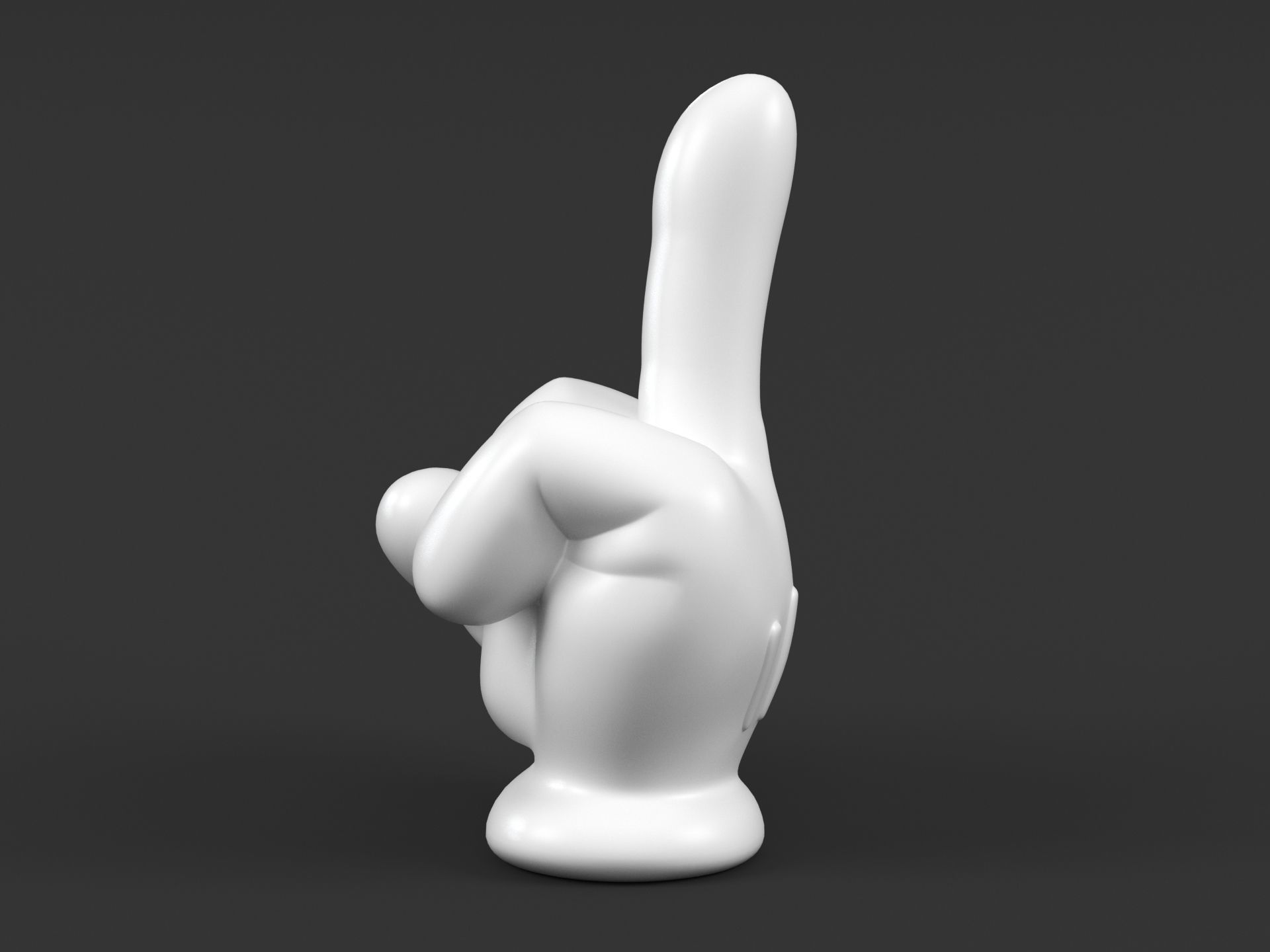 Mickey Hand Fuck V2 3D print model_8