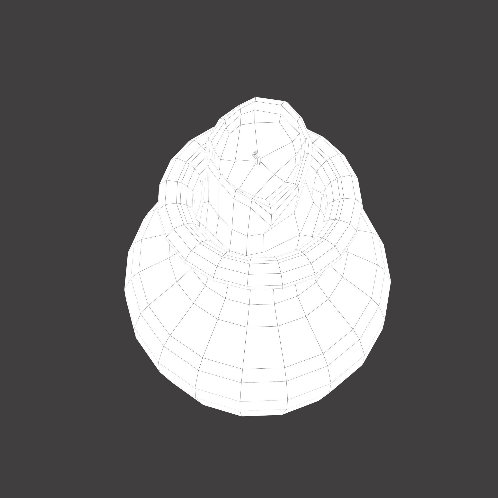 Candle Jar Low-poly 3D model_26