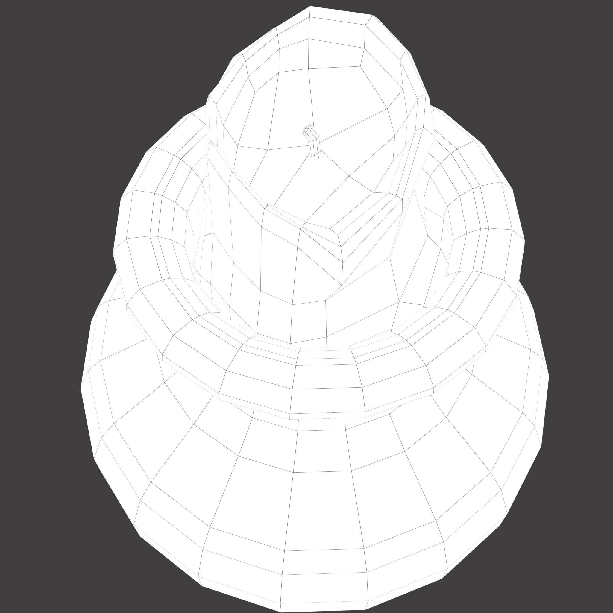 Candle Jar Low-poly 3D model_38