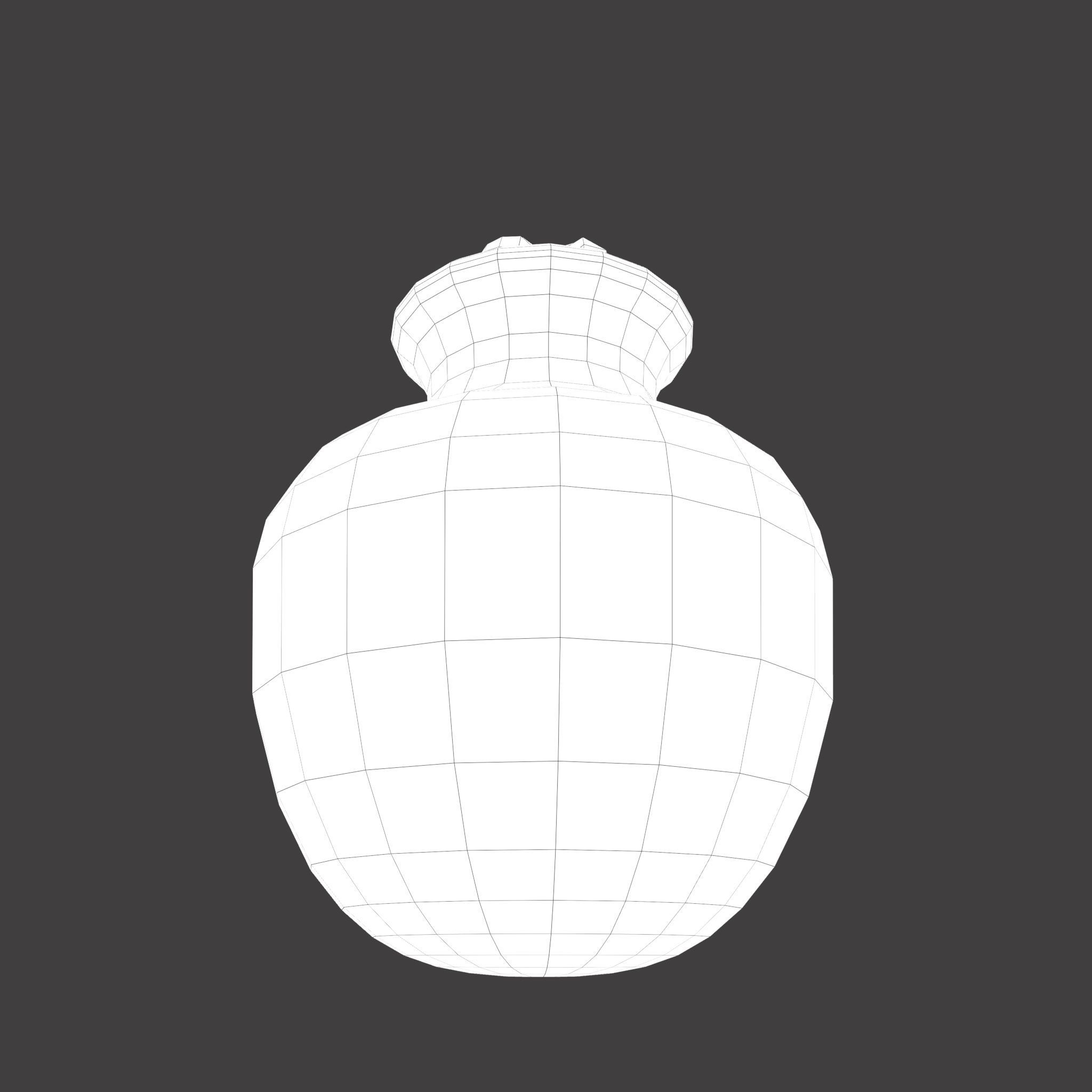 Candle Jar Low-poly 3D model_28