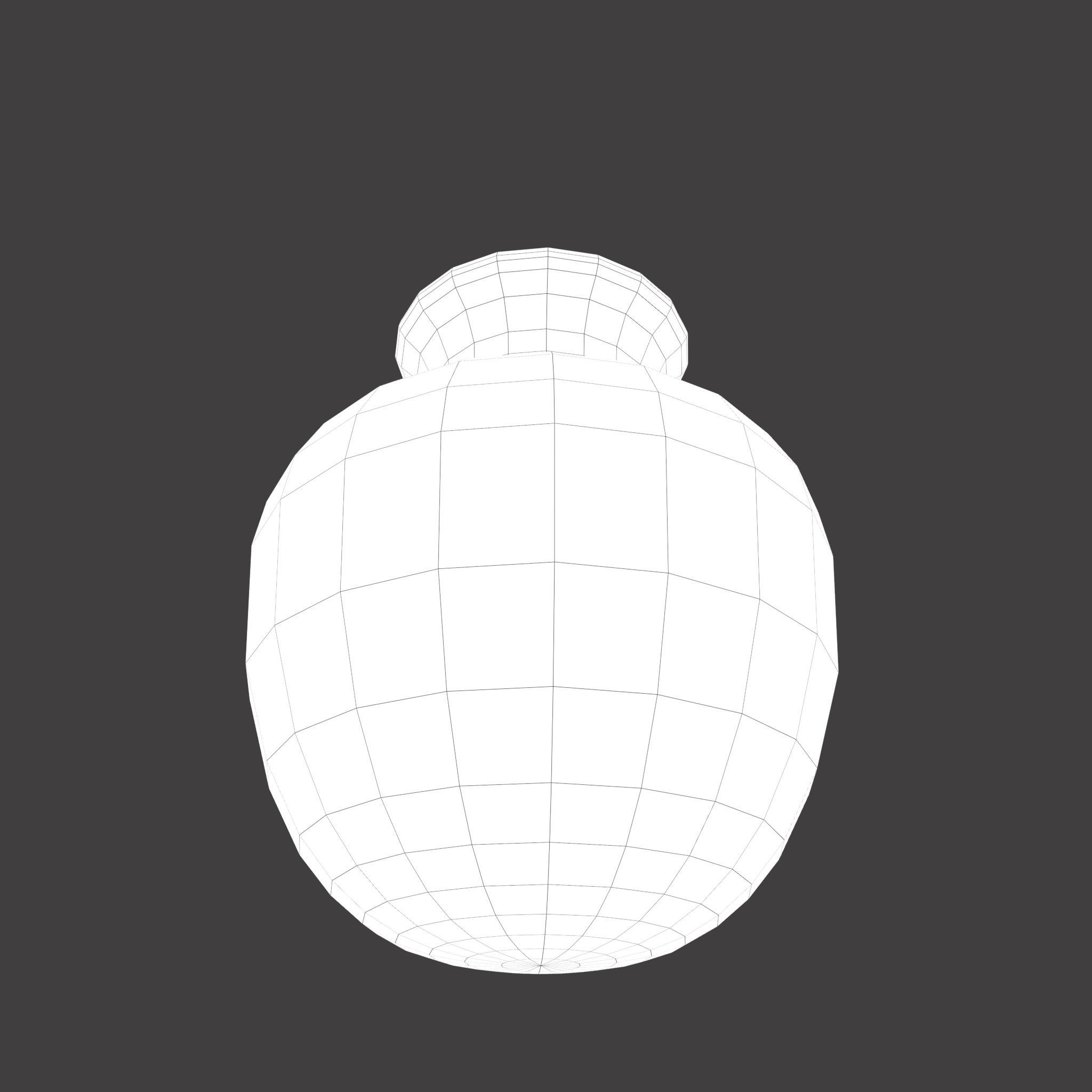 Candle Jar Low-poly 3D model_21