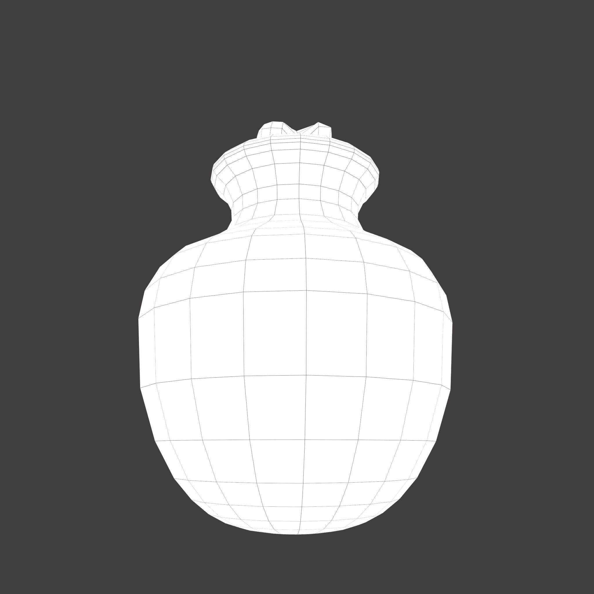 Candle Jar Low-poly 3D model_37