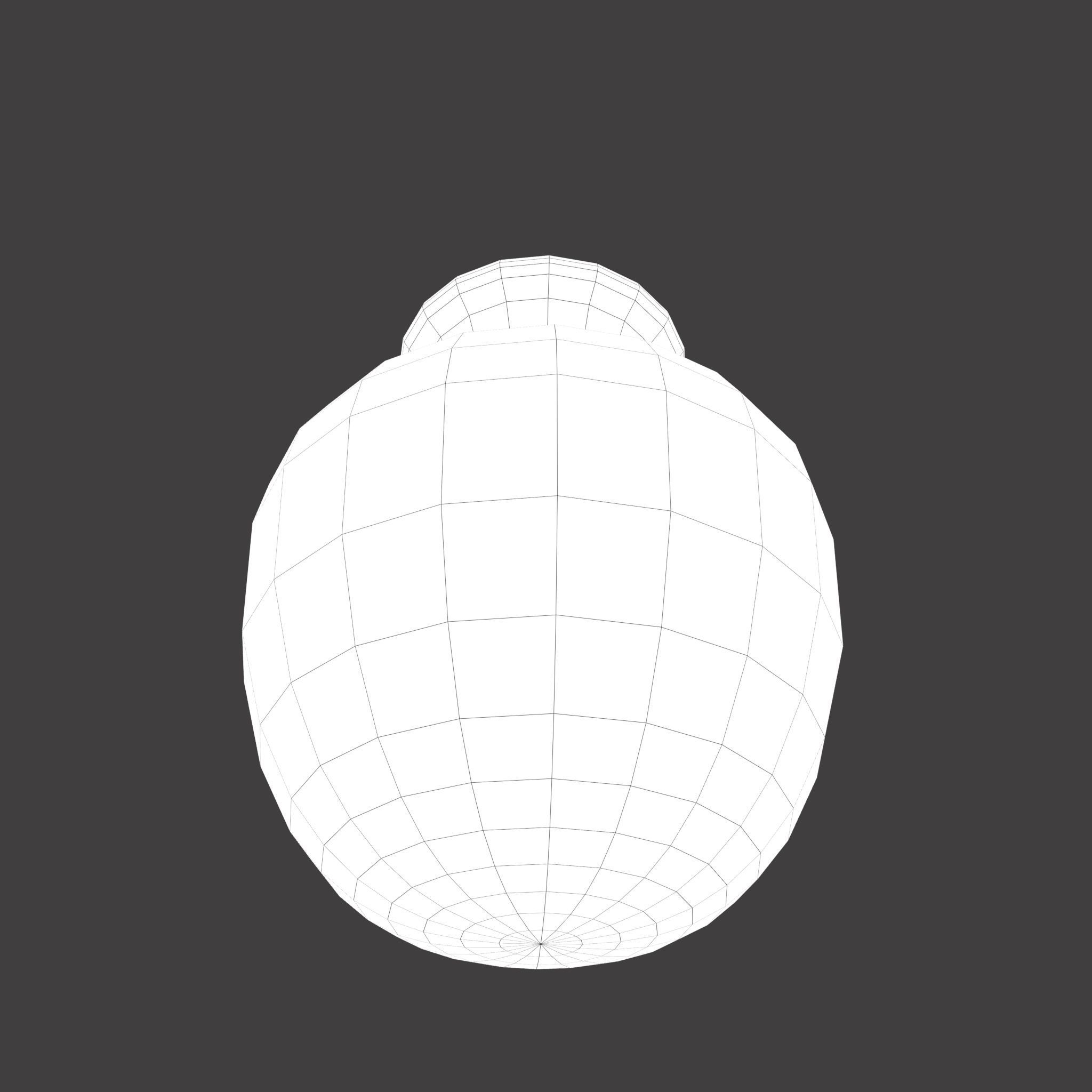 Candle Jar Low-poly 3D model_33