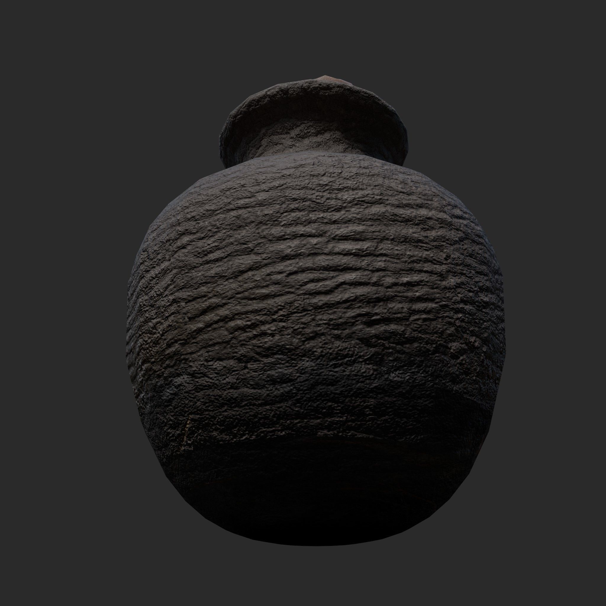 Candle Jar Low-poly 3D model_19