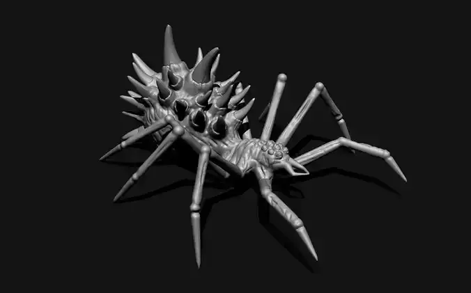 Horn spider model for 3d printing