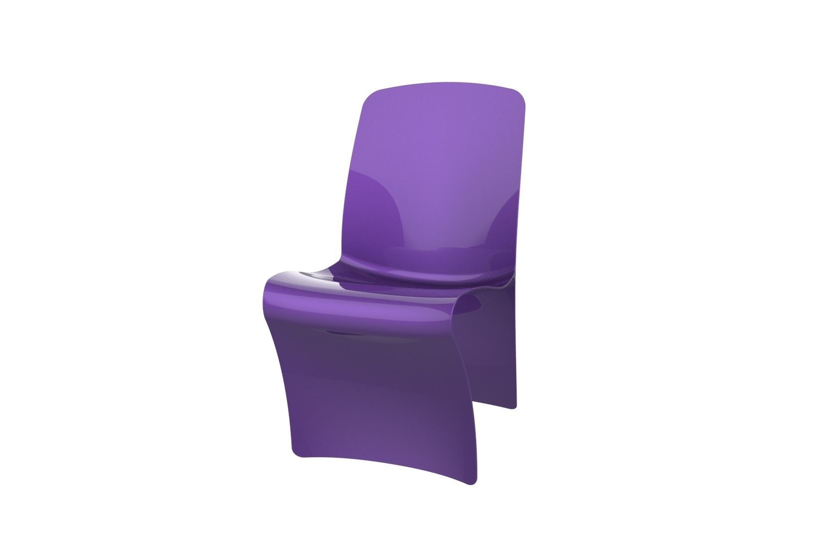 Plastic Chair concept 3D print model_17