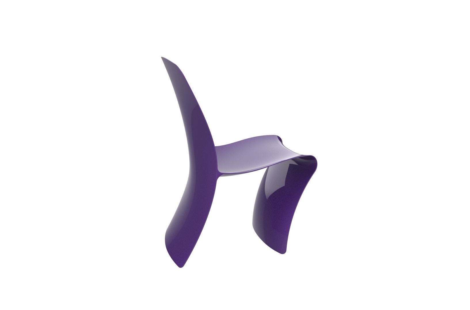 Plastic Chair concept 3D print model_32