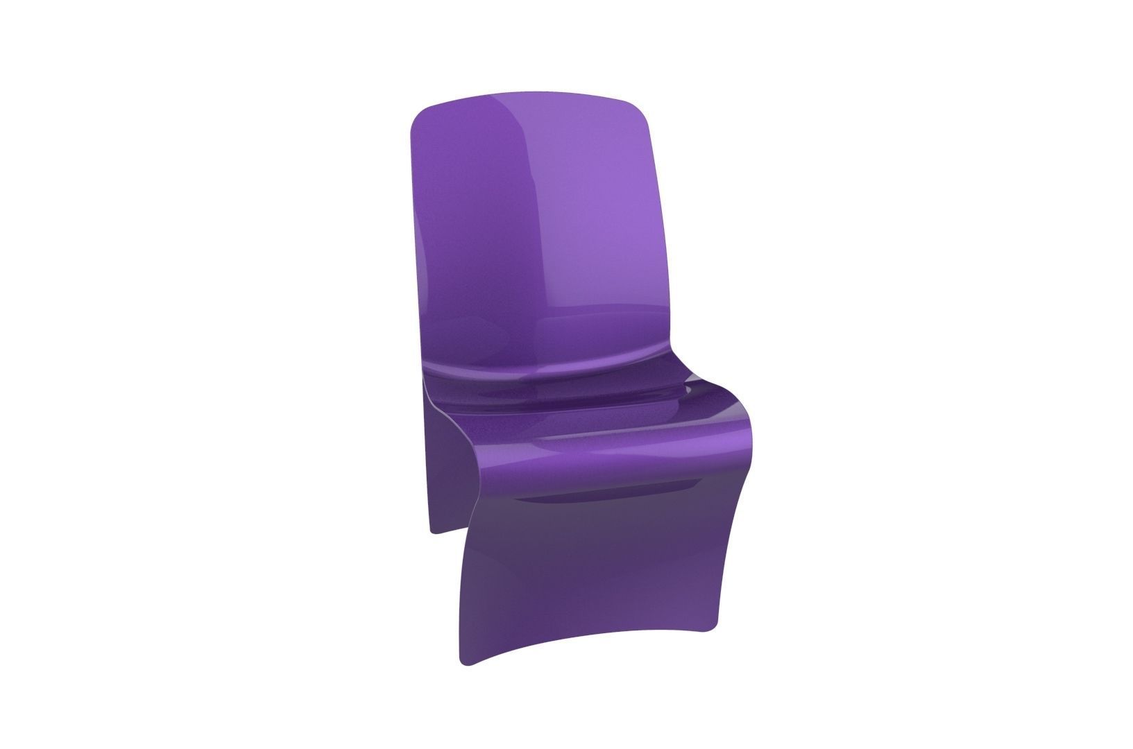 Plastic Chair concept 3D print model_15