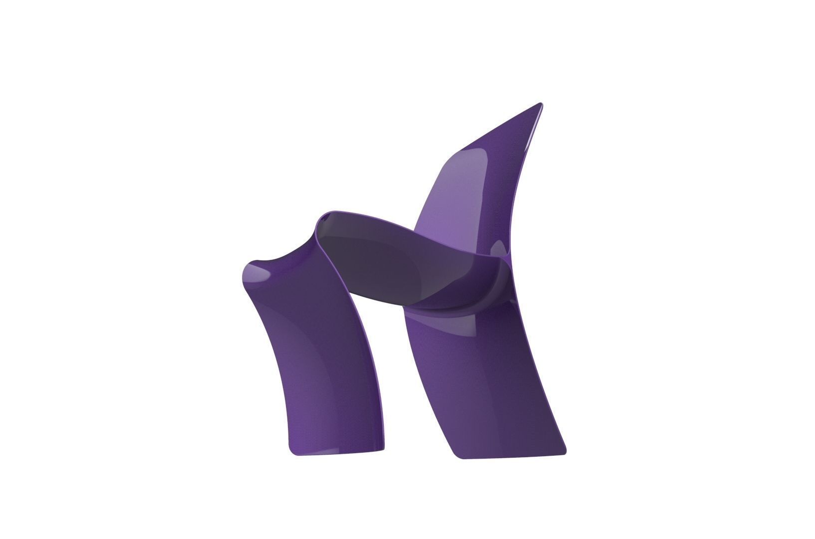 Plastic Chair concept 3D print model_20