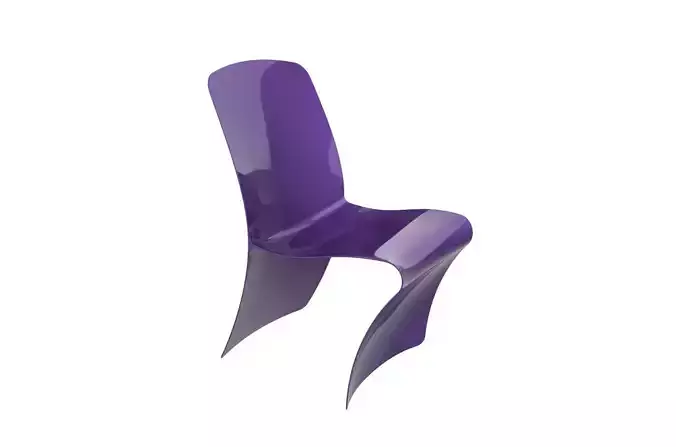 Plastic Chair concept 3D print model
