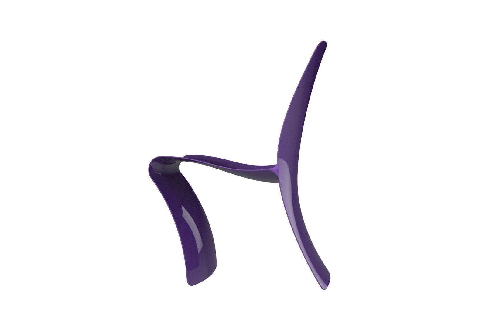 Plastic Chair concept 3D print model_23