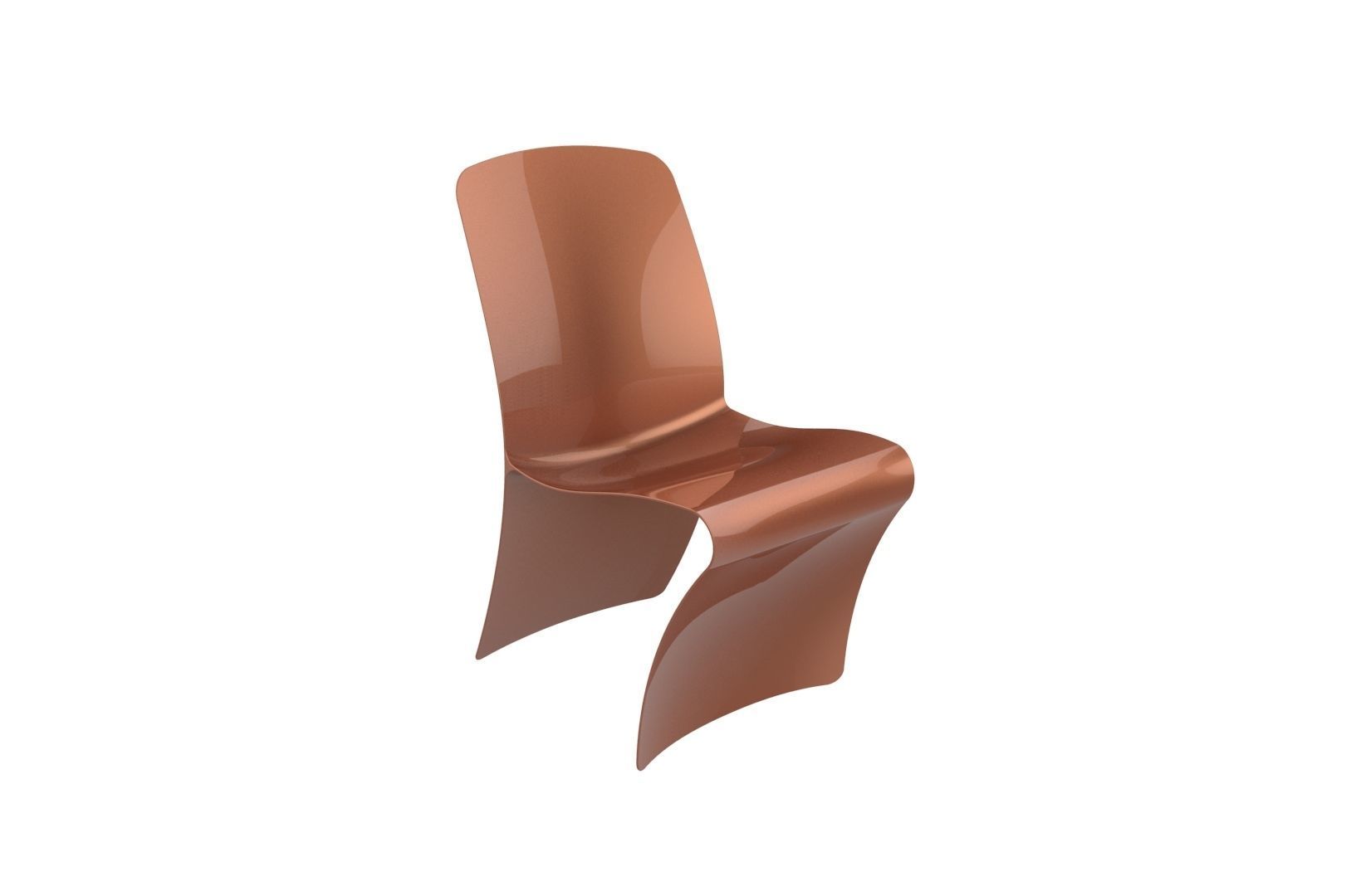 Plastic Chair concept 3D print model_5