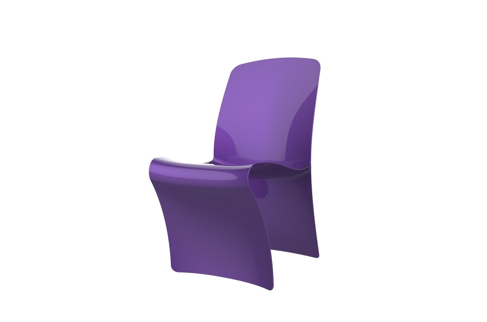 Plastic Chair concept 3D print model_18