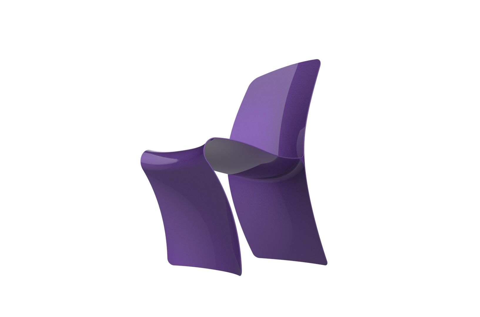 Plastic Chair concept 3D print model_19