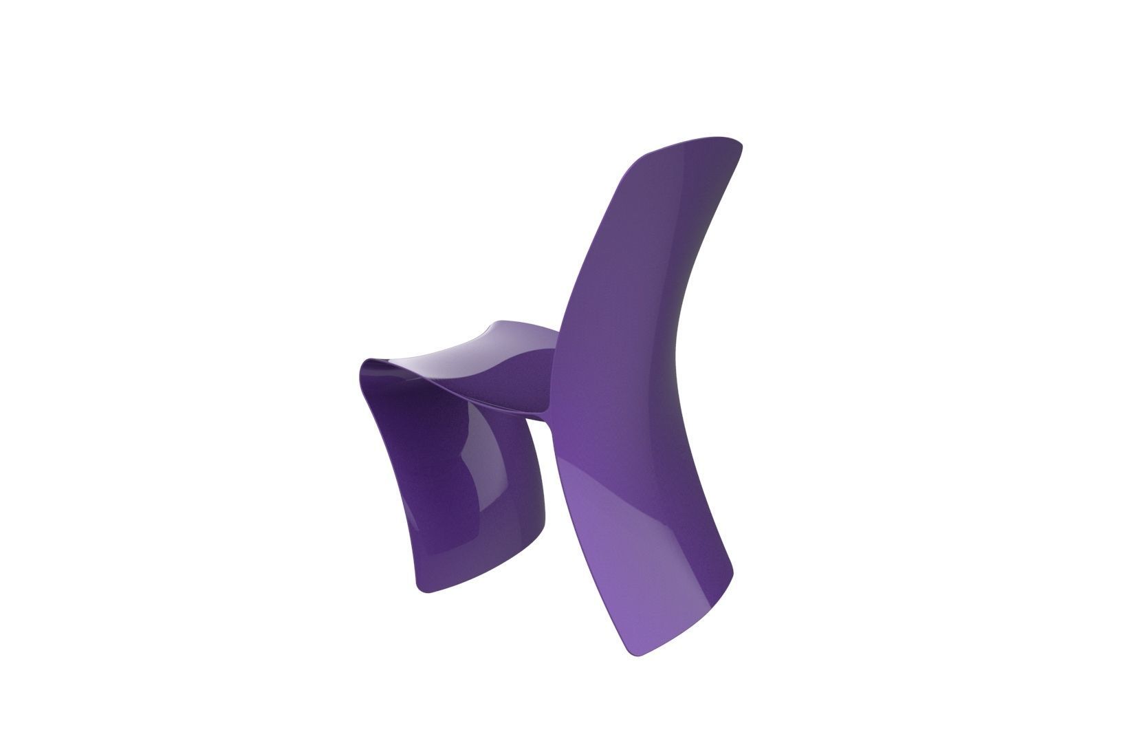 Plastic Chair concept 3D print model_25