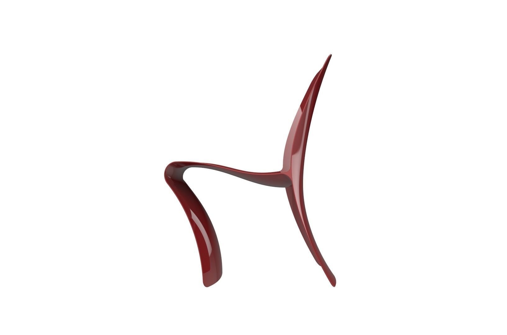 Plastic Chair concept 3D print model_12