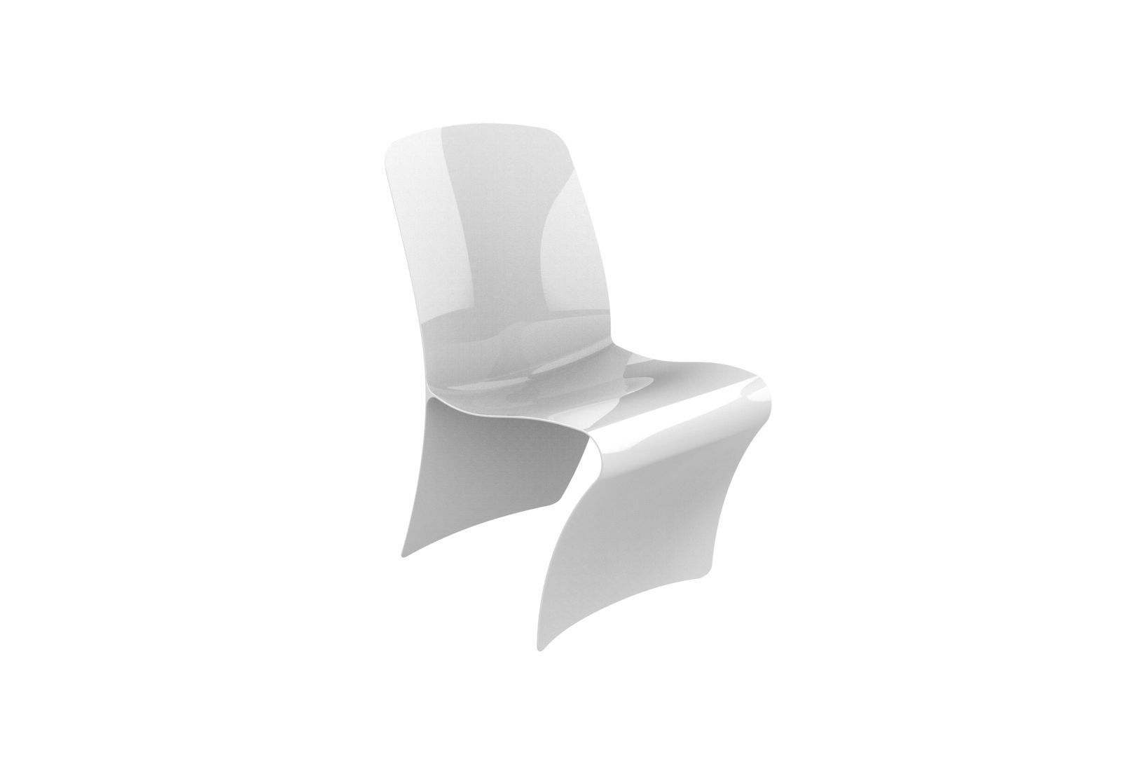 Plastic Chair concept 3D print model_8
