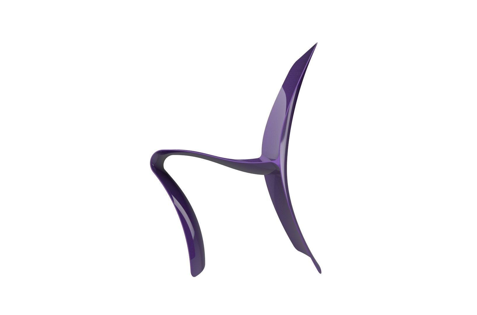 Plastic Chair concept 3D print model_22