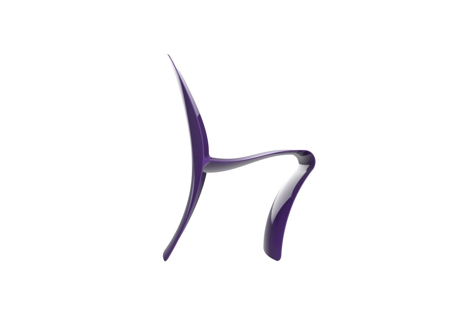 Plastic Chair concept 3D print model_33