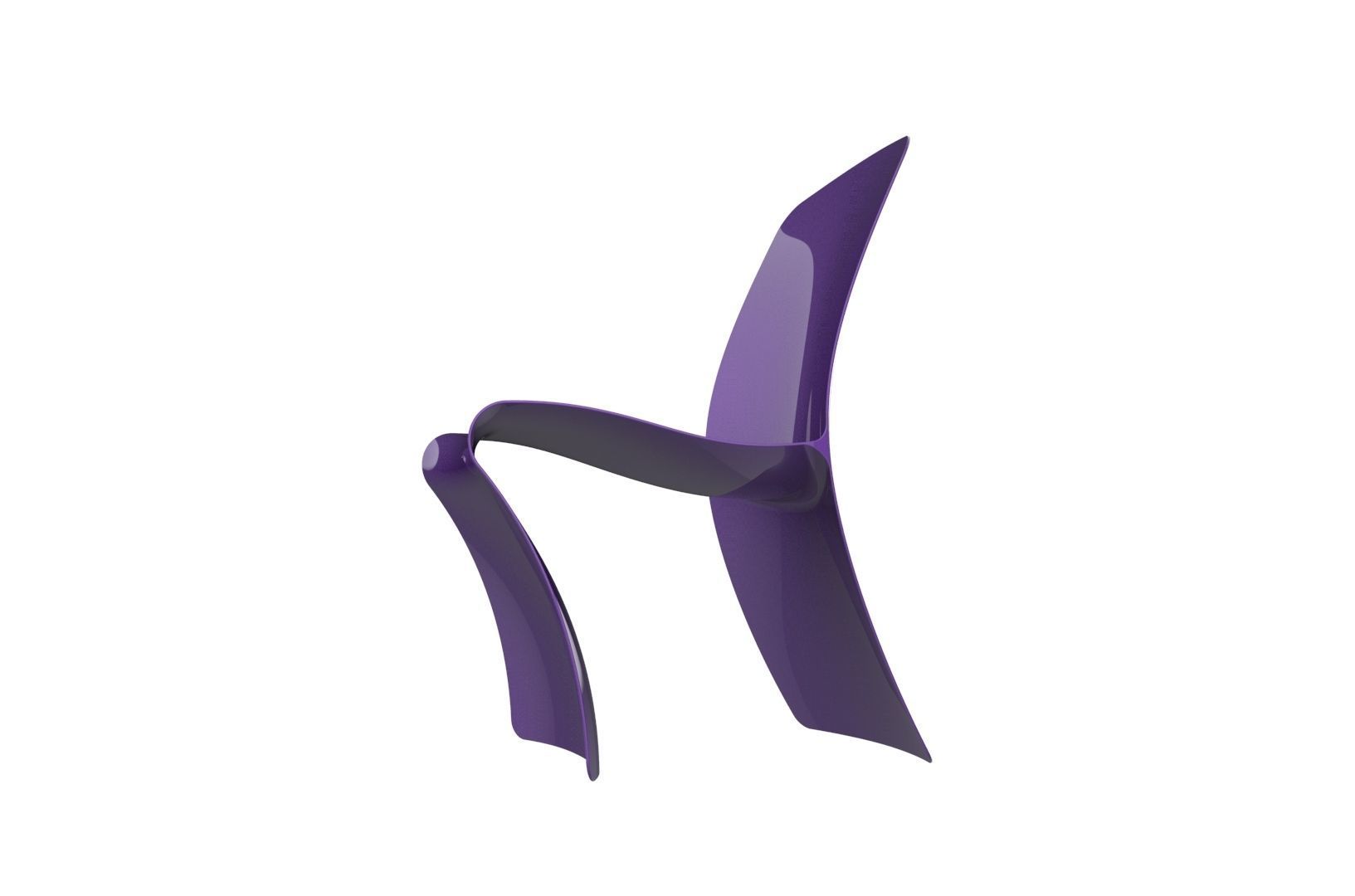 Plastic Chair concept 3D print model_21