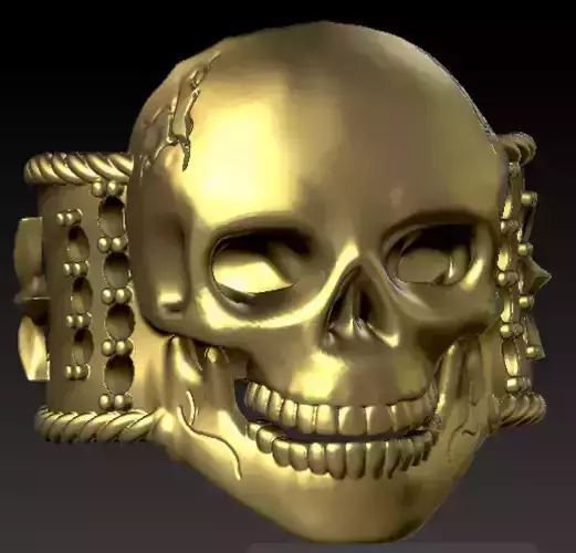 Skull Ring  stl for printing