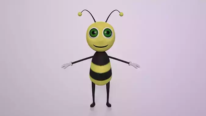 Cartoon bee character 