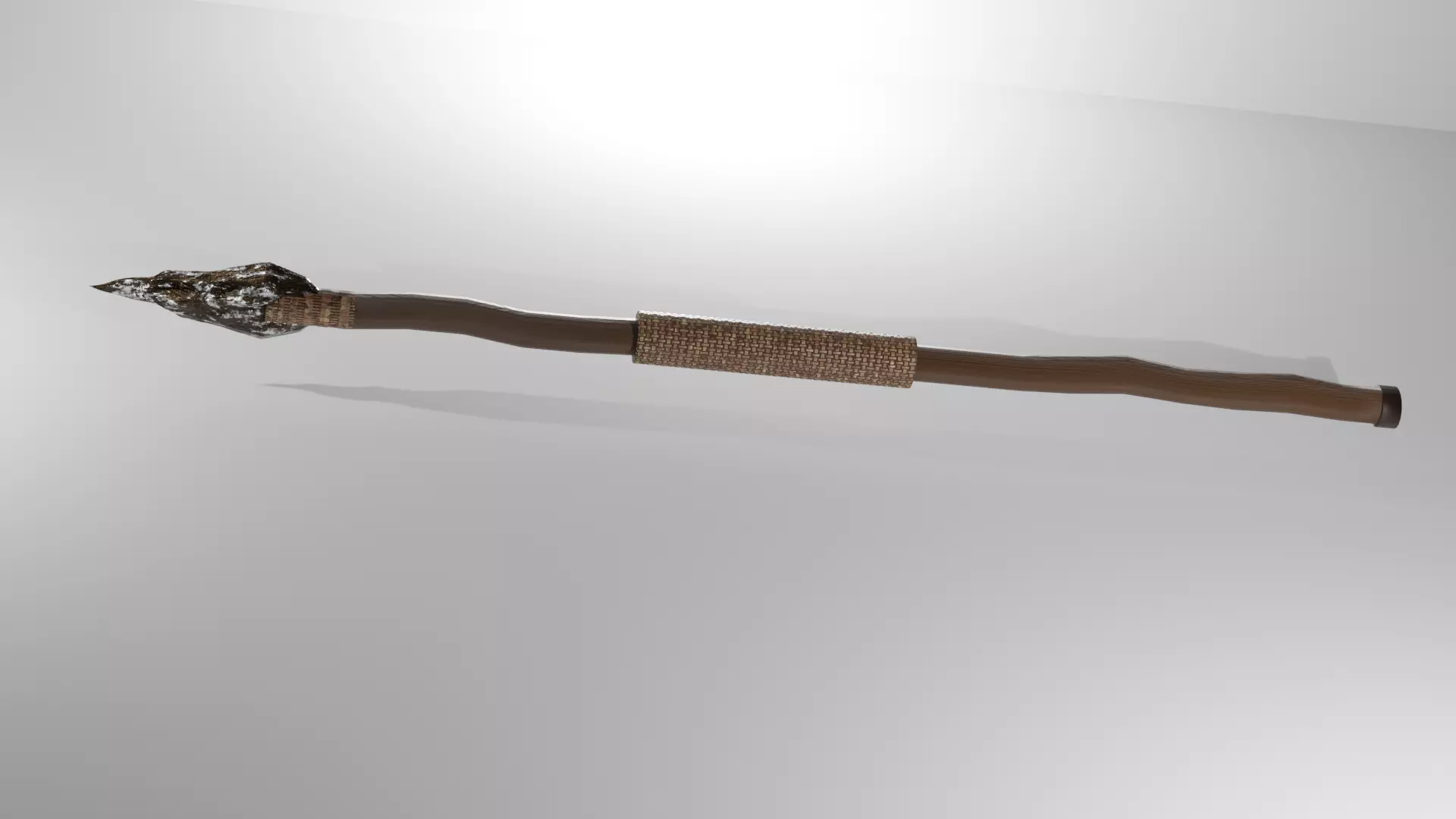 stone spear 3D model_0