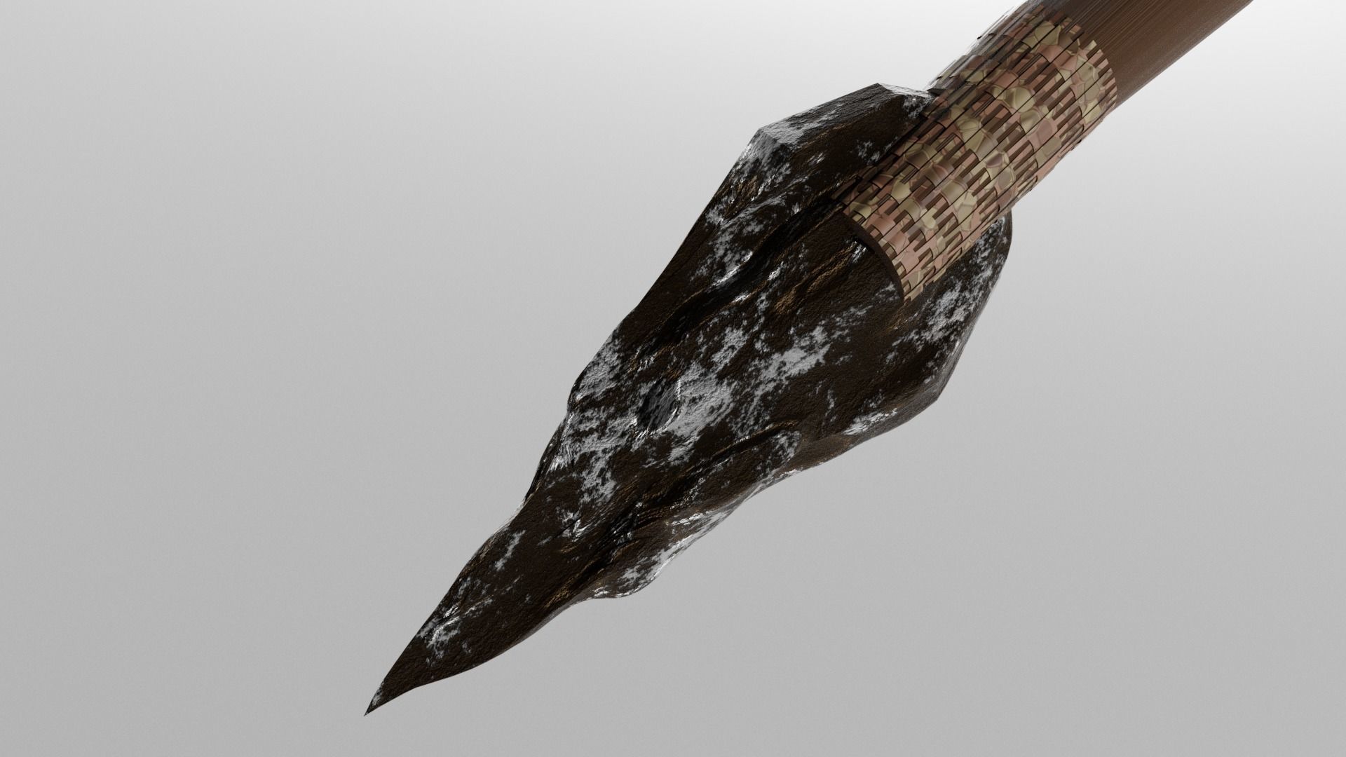 stone spear 3D model_6