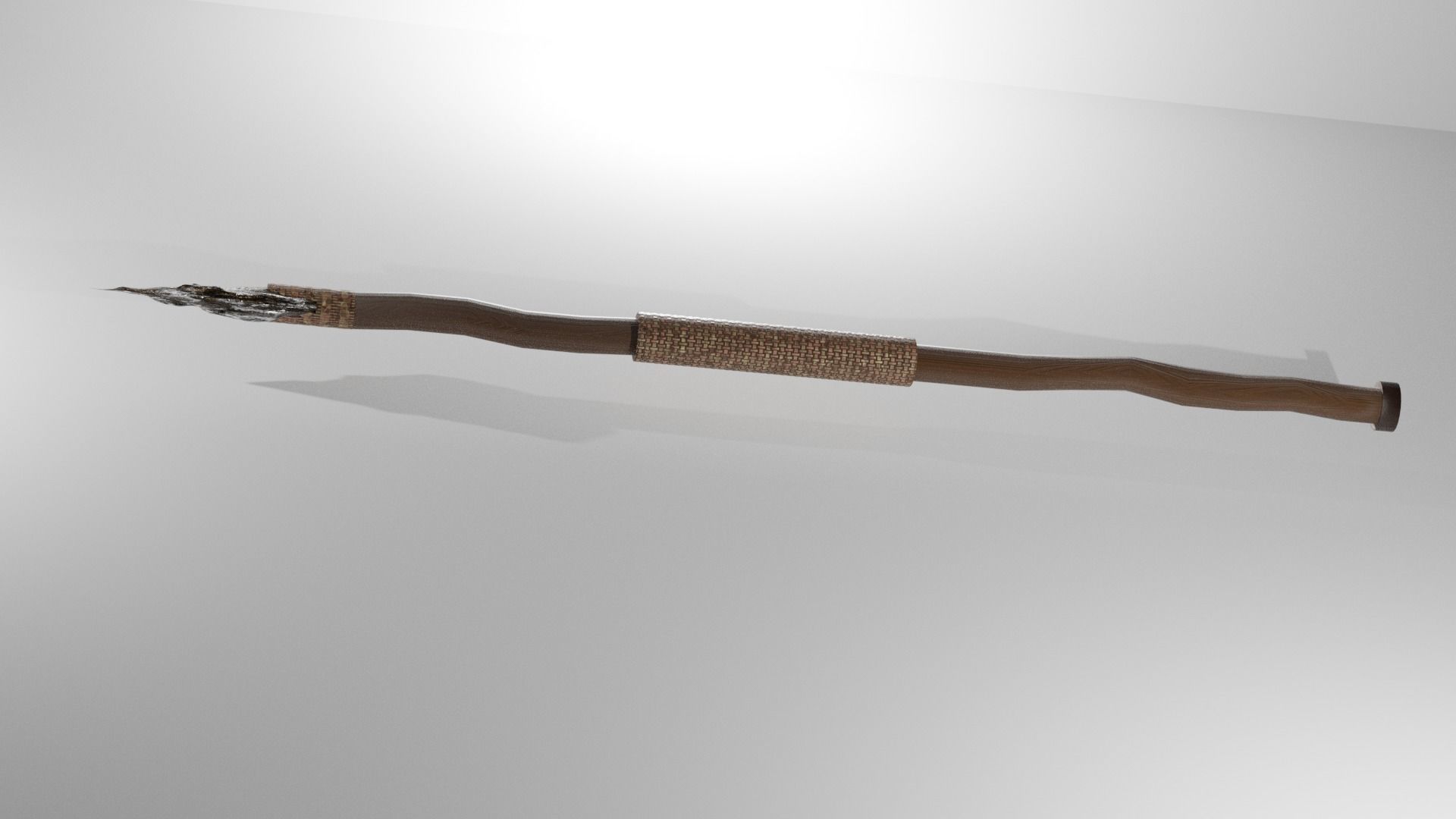 stone spear 3D model_1