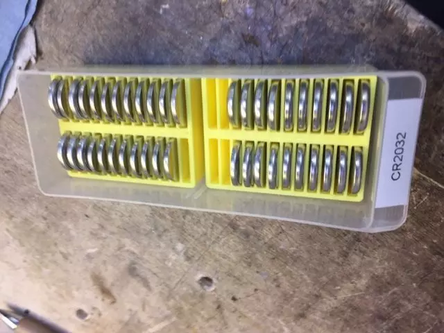 Tray for CR2032 batteries Free 3D print model