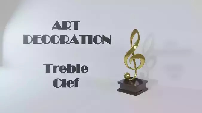 Art Decoration - Treble Clef - Musical Prize