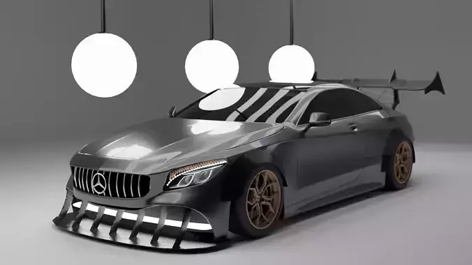 Mercedes Bent S 63 AMG Coupe Widebody Free 3D model