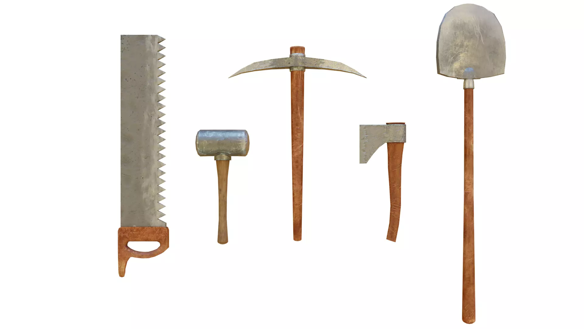 Tools Low-poly 3D model - Props Low-poly 3D model_0