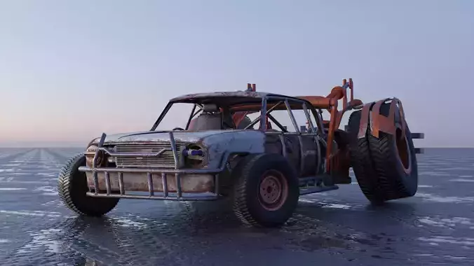 Apocalypse car VAZ-2101 soviet car-2101 type crawler