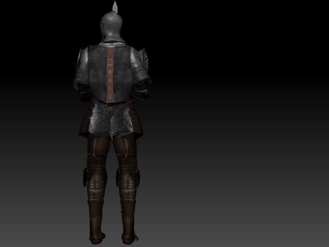 Medieval lion Armor 3D model_2