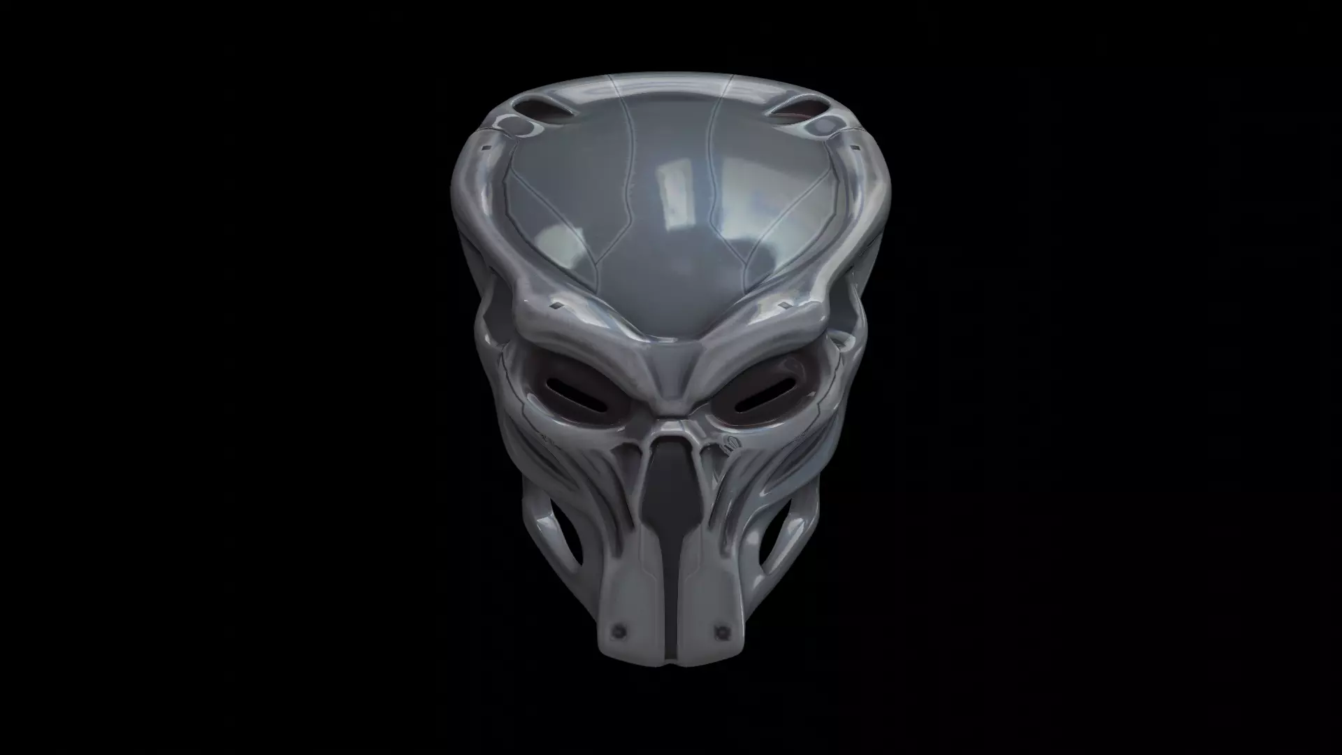 predator cosplay mask 3D print model_0