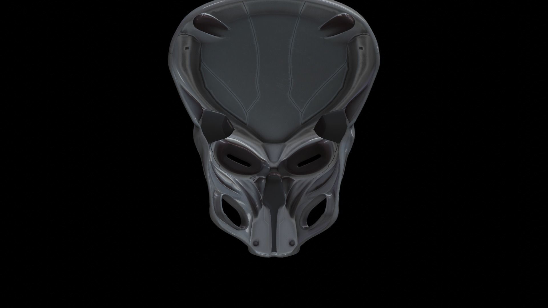 predator cosplay mask 3D print model_4