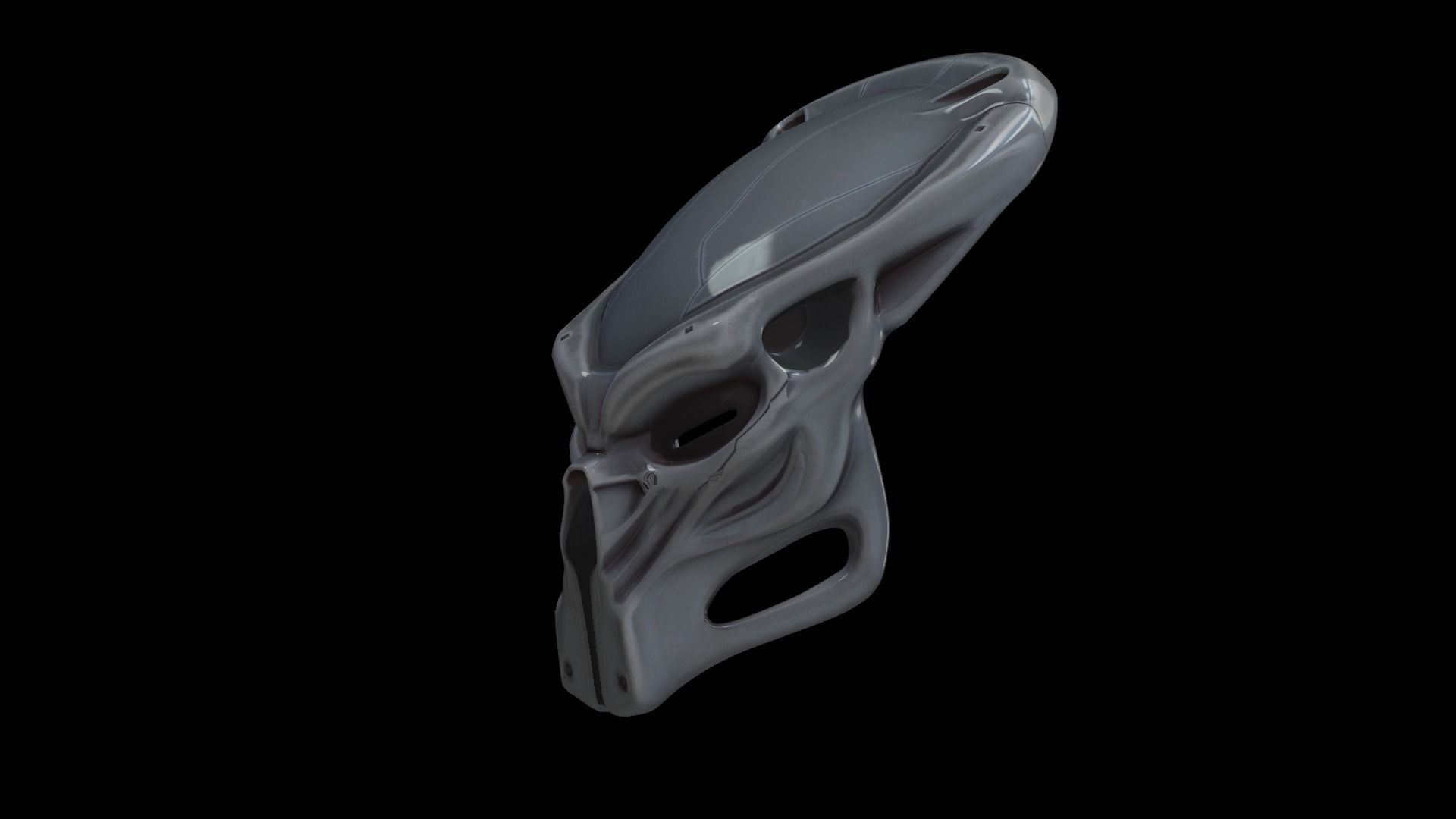 predator cosplay mask 3D print model_2