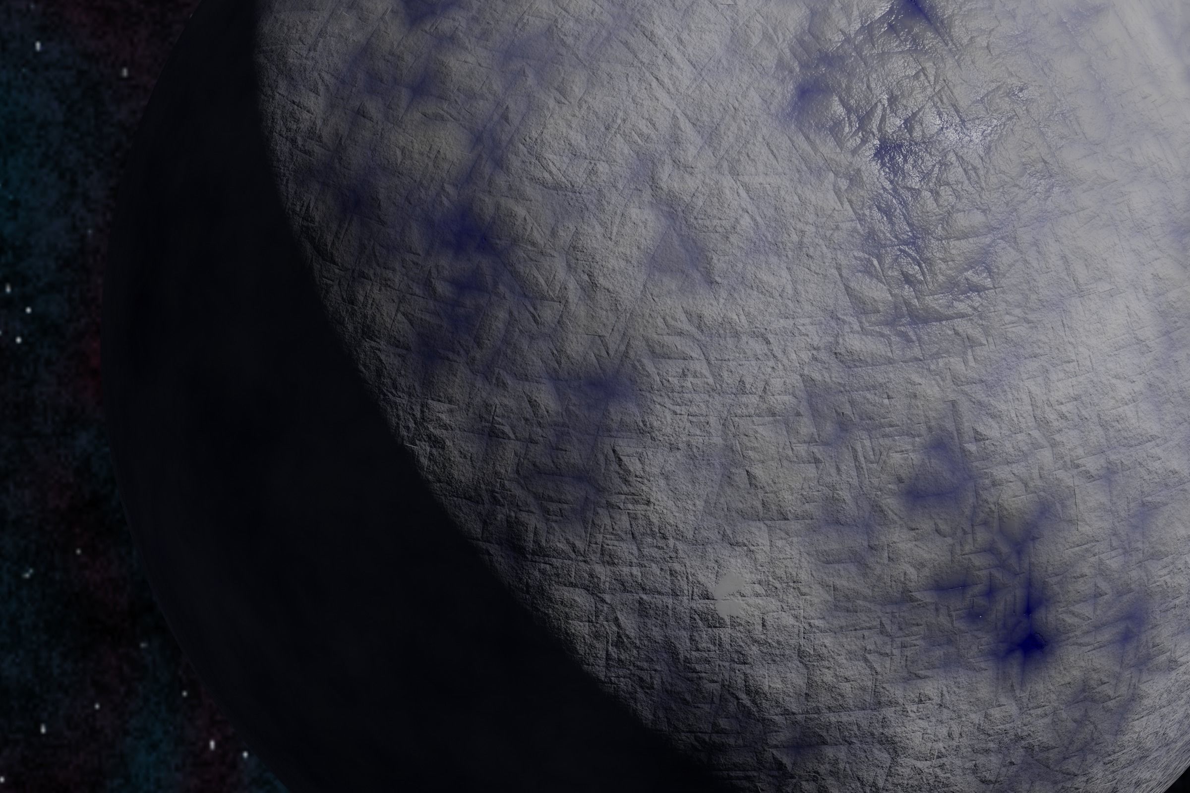 Ice planet 003-alfa Low-poly 3D model_3