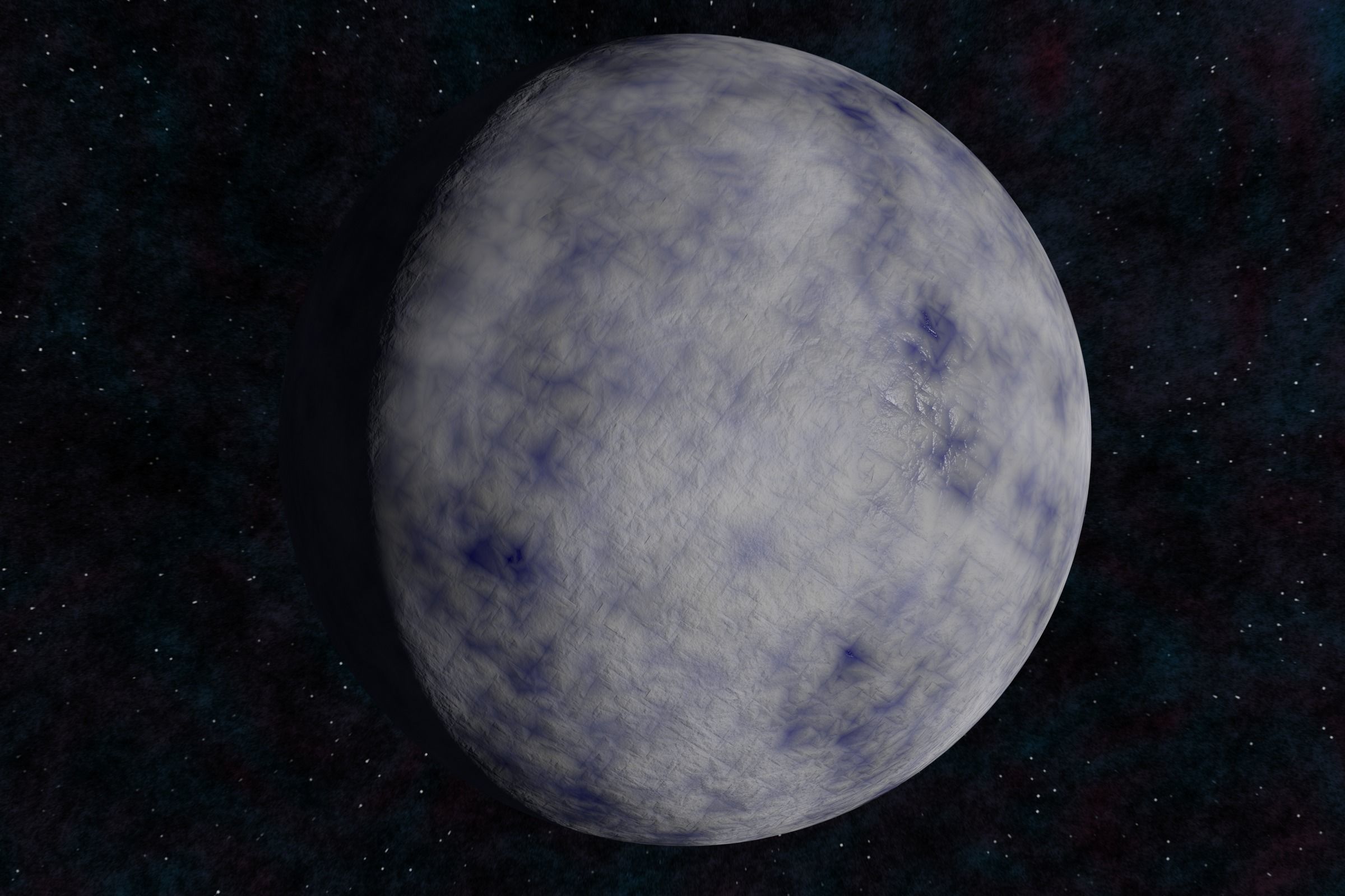 Ice planet 003-alfa Low-poly 3D model_2