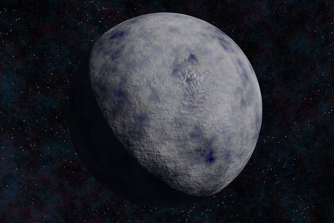 Ice planet 003-alfa Low-poly 3D model