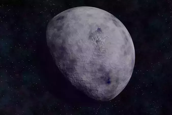 Ice planet 003-alfa Low-poly 3D model