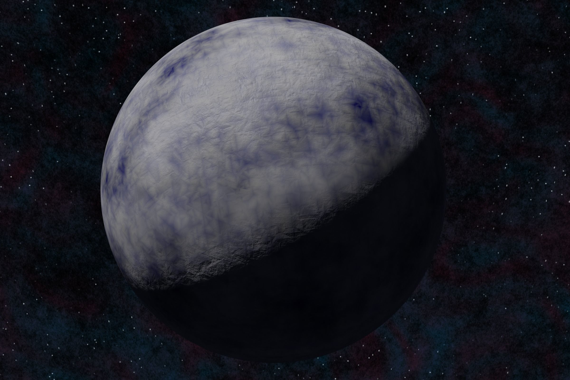 Ice planet 003-alfa Low-poly 3D model_6