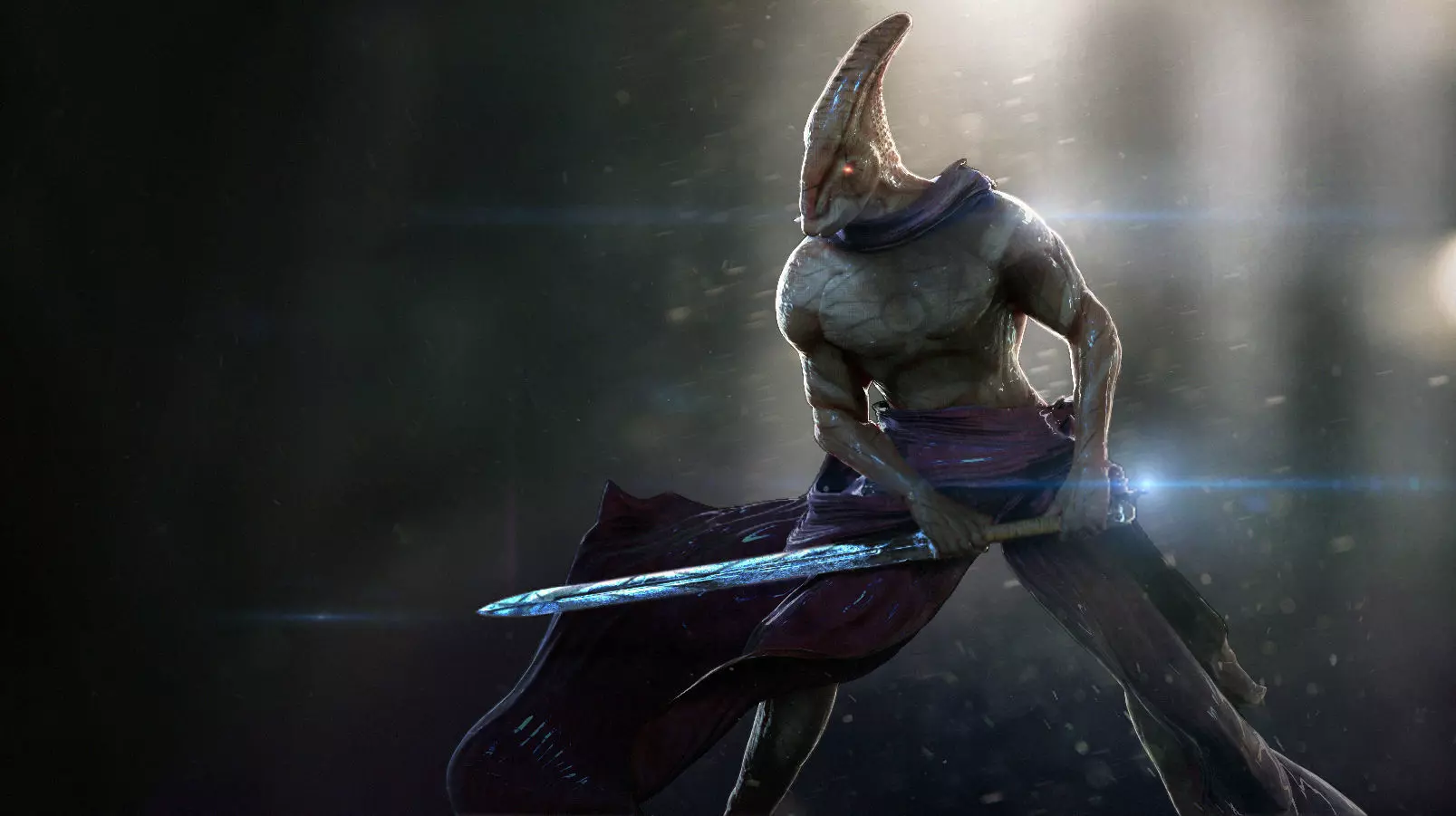 Alien Swordsman 3D model_0