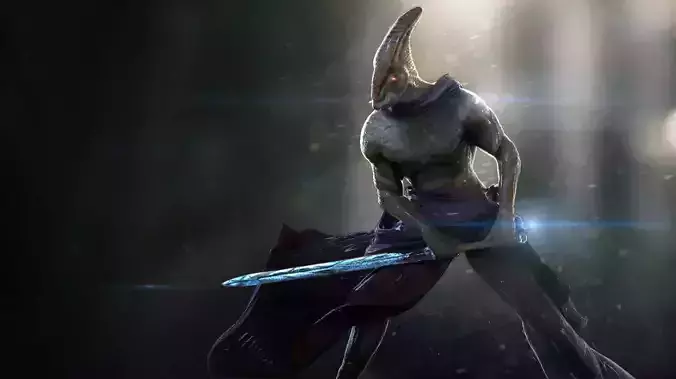 Alien Swordsman 3D model