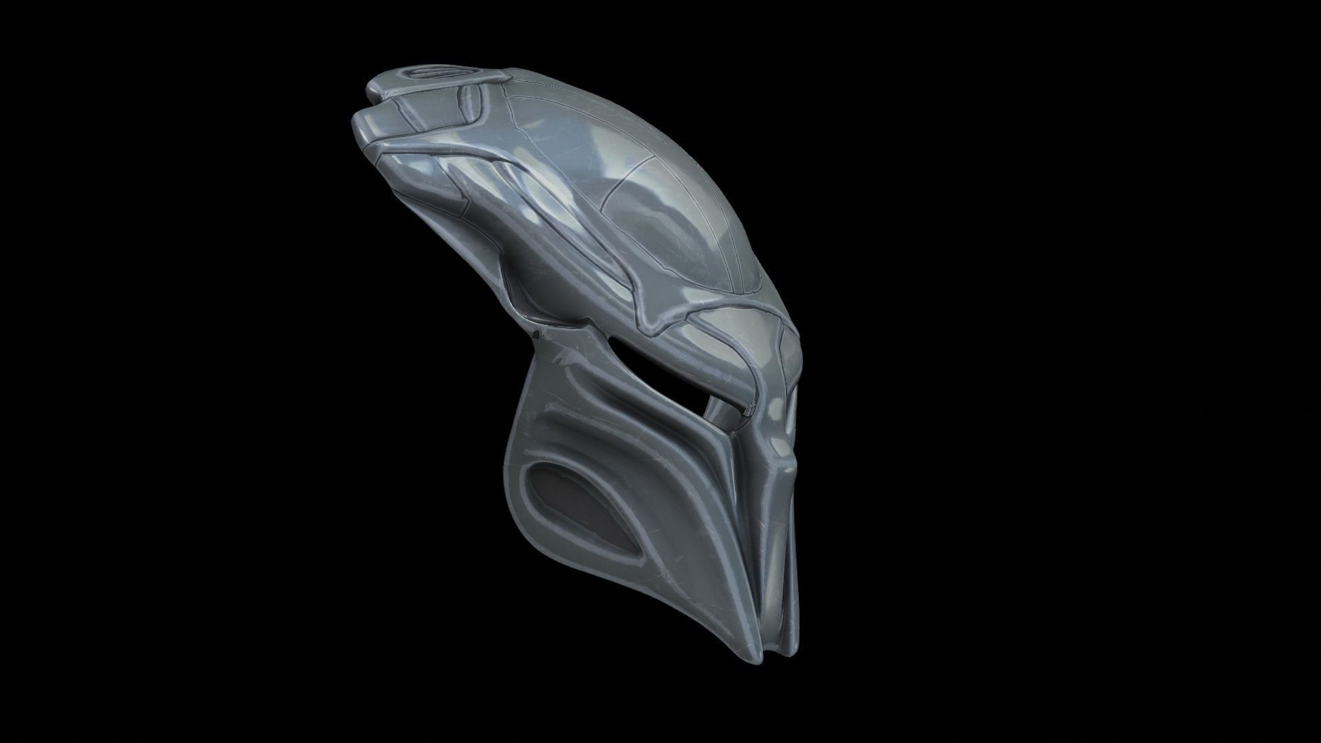 predator cosplay mask 3D print model_6